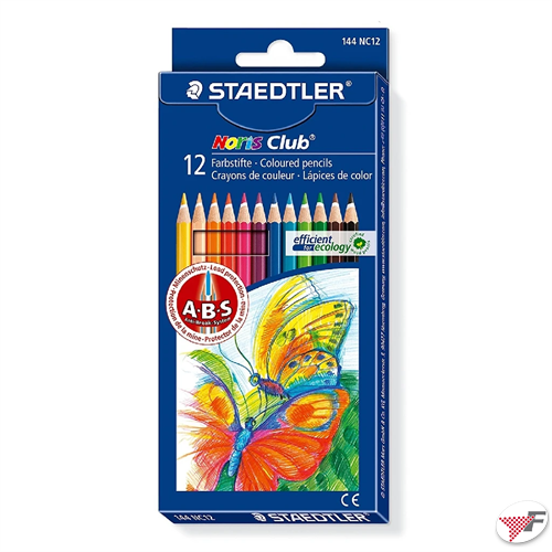 Colori a matita triangolari staedtler - cf. 12 pz - *colori assortiti* -  4007817128299 - Staedtler Italia Spa